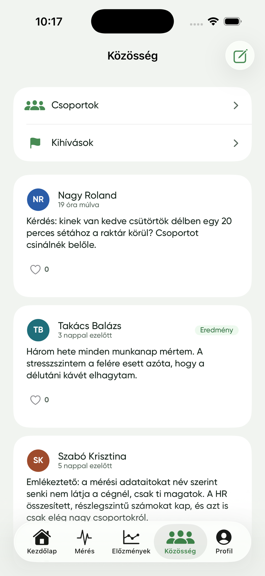 Közösségi hírfolyam